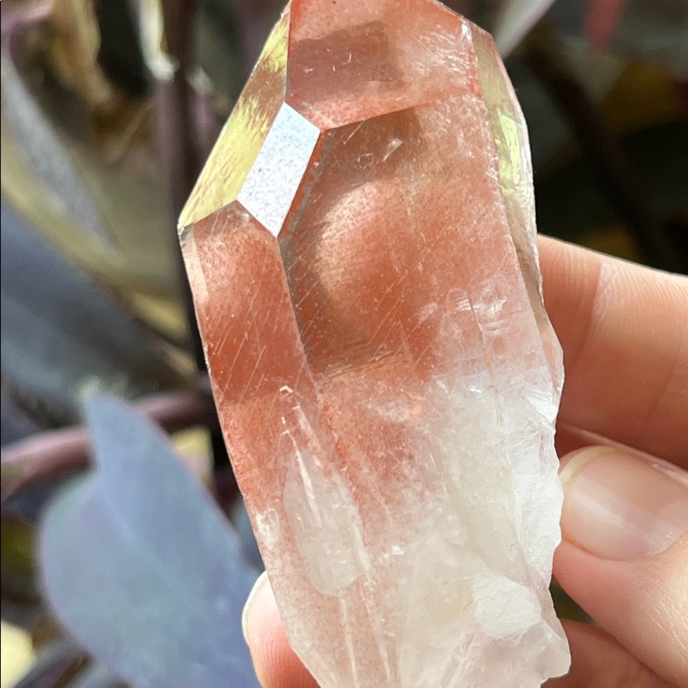 Pink Lemurian Crystal Quartz Point - Picture 3 of 6